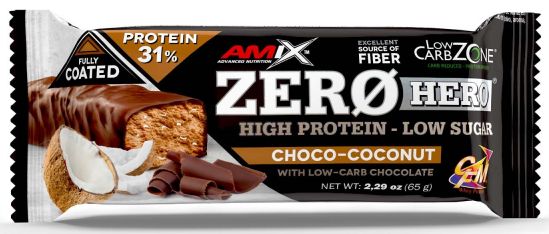 Barrita proteica Amix Zero Hero 31% Proteína 65g