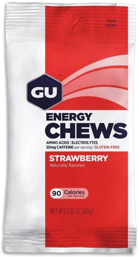 Geles energéticos GU Energy Chews 60 g Strawberry