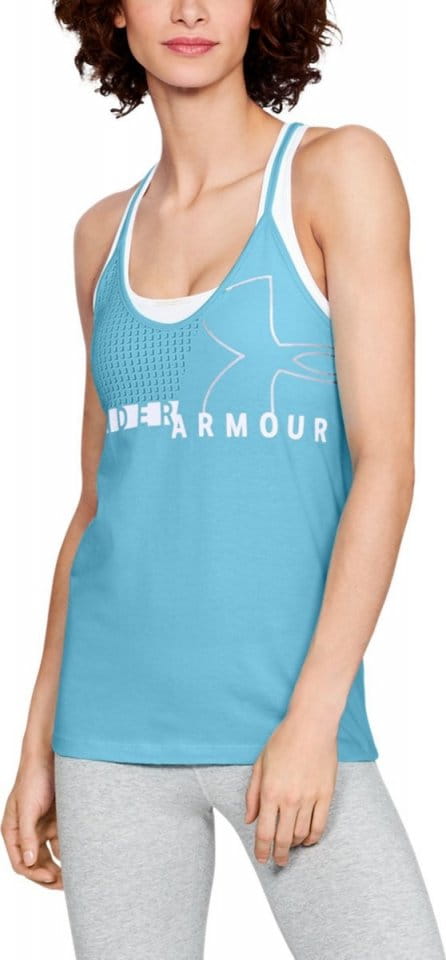 Camiseta sin mangas Under Armour Graphic Fashion WM Logo Tank
