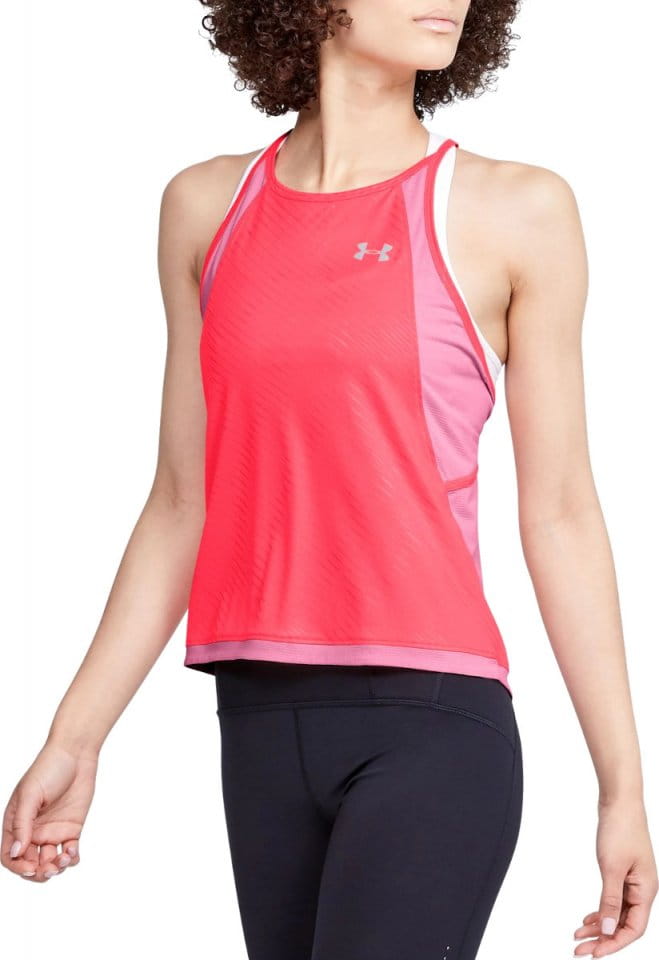 Camiseta sin mangas Under Armour W UA Qualifier ISO-CHILL Embossed Tank