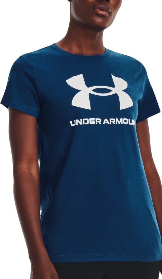 Camiseta Under Armour UA W SPORTSTYLE LOGO SS-BLU