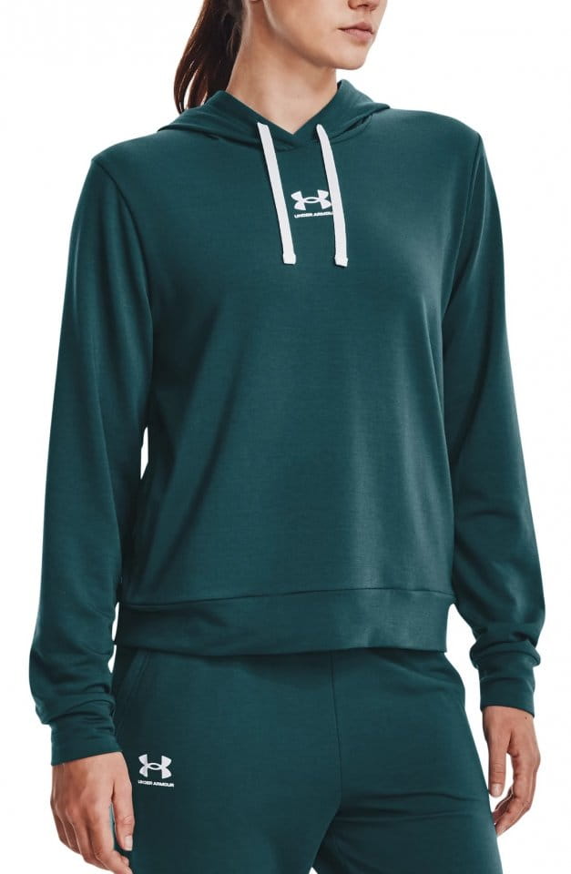 Sudadera con capucha Under Armour Rival Terry Hoodie-GRN