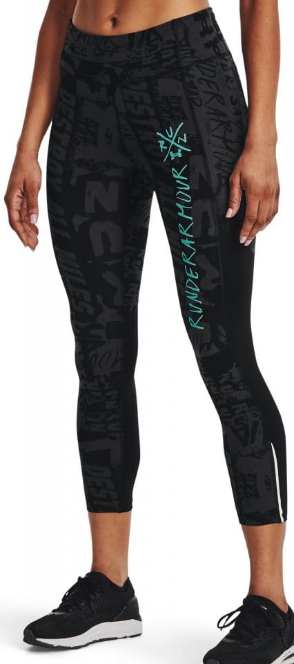 Pantalones 3/4 Under Armour UA Destroy All Miles Ankle Tight-BLK