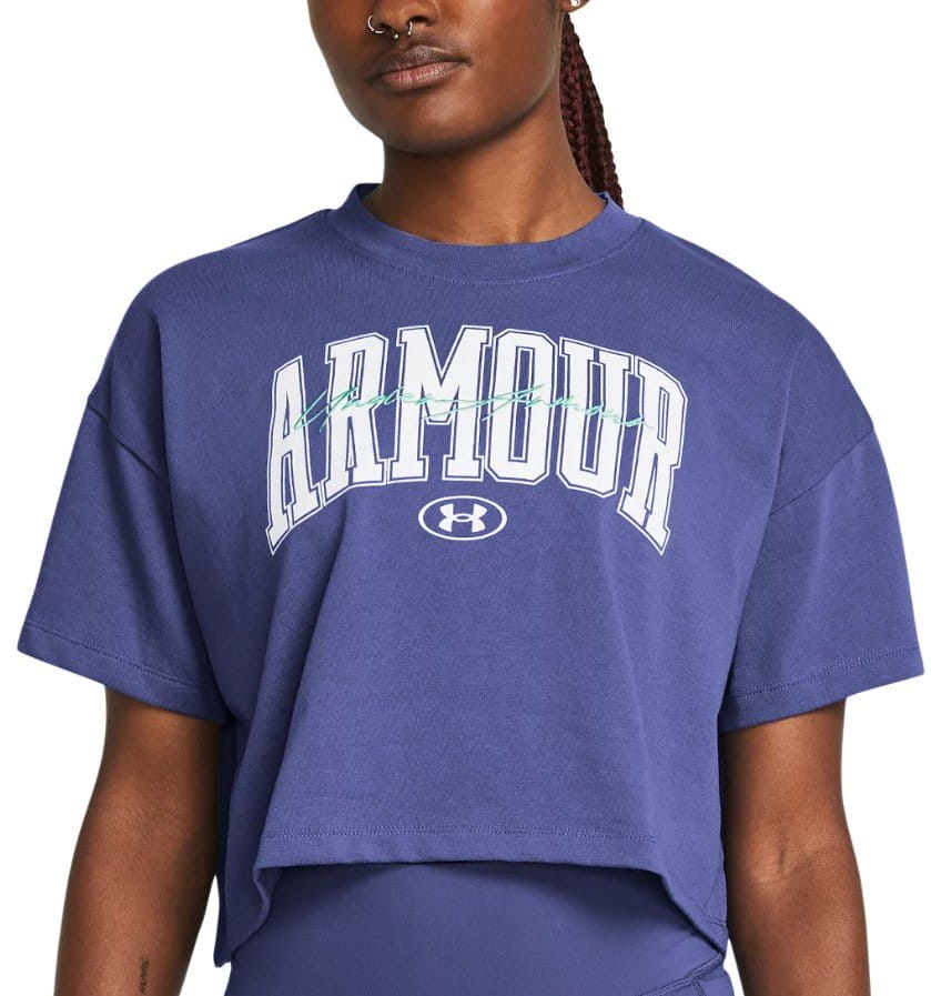 Camiseta Under Armour UA HW SCRIPTED WM CROP SS-PPL