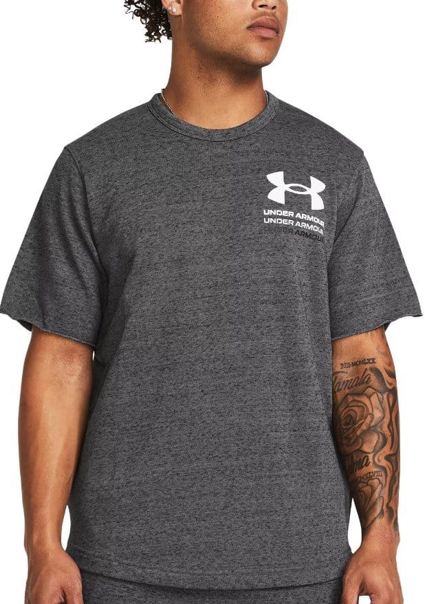 Camiseta Under Armour UA Rival Terry SS Colorblock-GRY