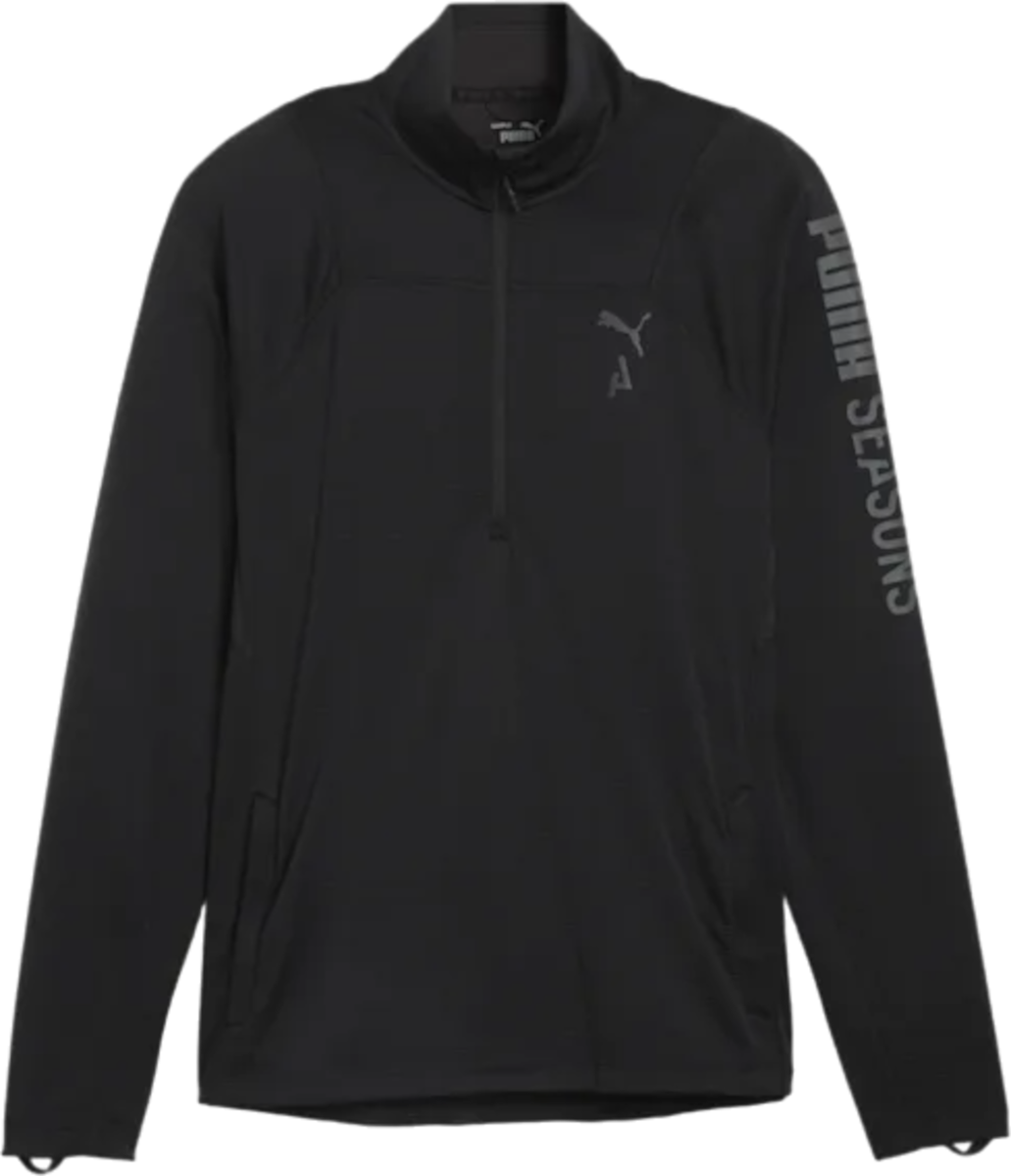 Sudadera Puma M SEASONS LS 1/4 Zip Polypropylene Rain Cell