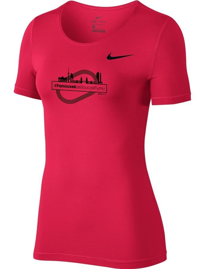 Camiseta Nike W Pro TOP SS ALL OVER MESH BERLIN 2018