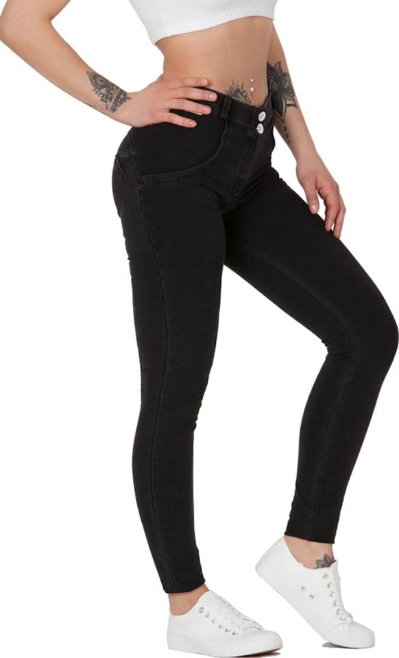 Pantalón Boost Jeans Mid Waist Black
