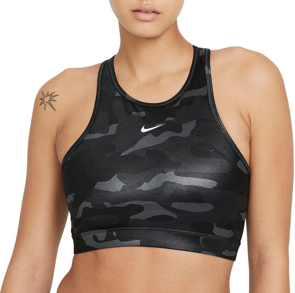 Sujetador Nike Dri-FIT Swoosh Women’s Medium-Support 1-Piece Pad High-Neck Sports Bra