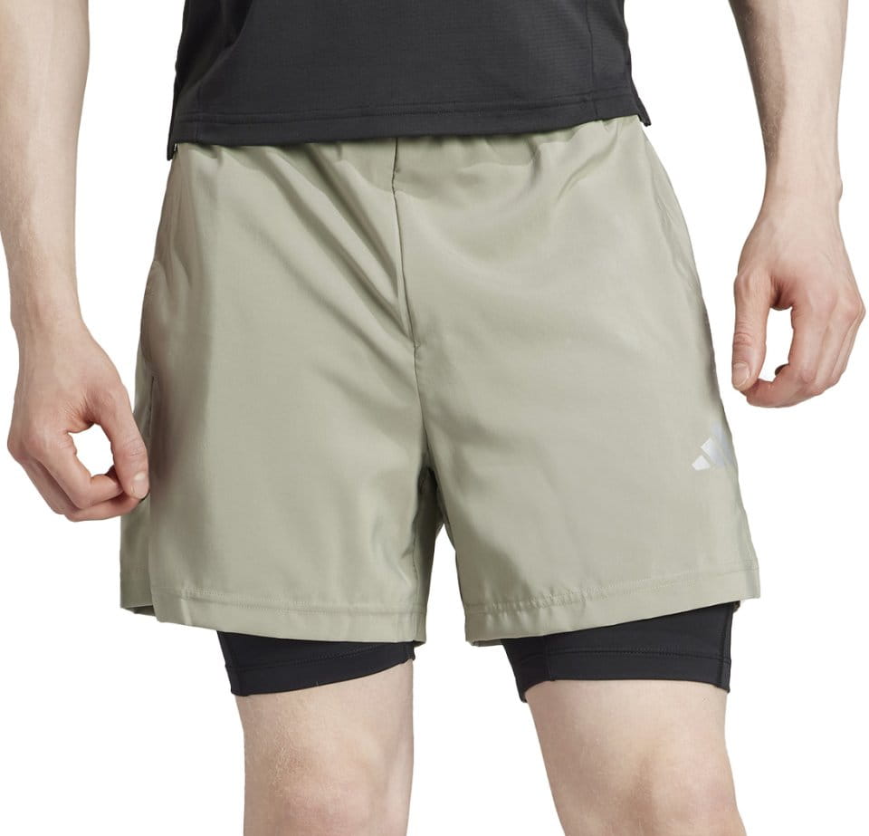 Pantalon corto con bóxers adidas GYM+ WV 2in1 S