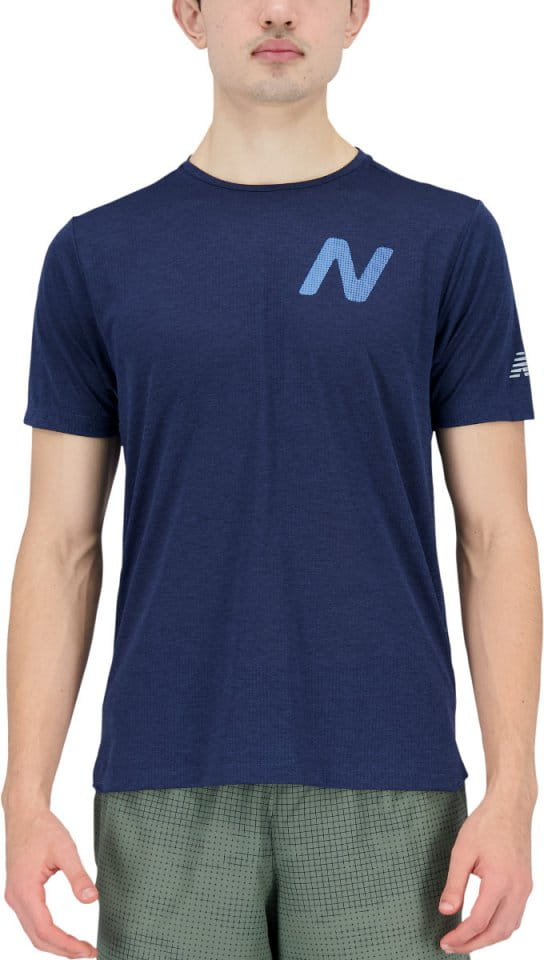 Camiseta New Balance Graphic Impact Run Short Sleeve