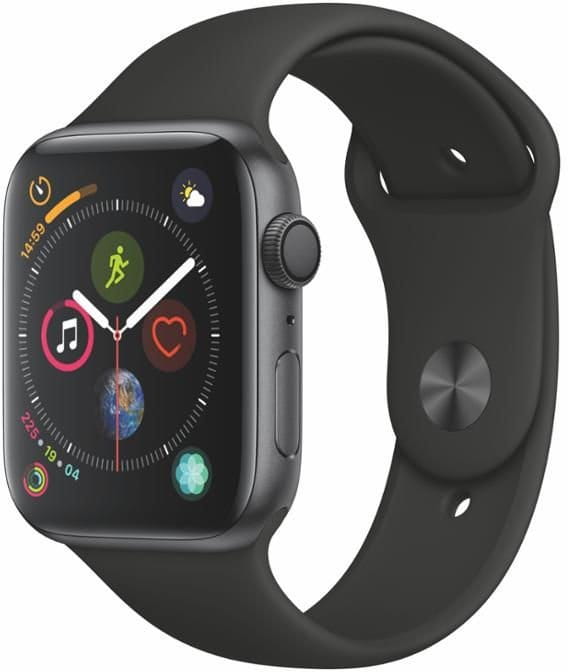 Reloj Apple Watch Series 4 GPS, 44mm Space Grey Aluminium Case with Black Sport Band