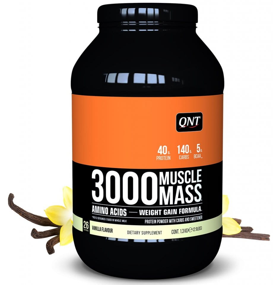 Proteínas en polvo QNT 3000 Muscle Mass Vanila- 1,3 kg