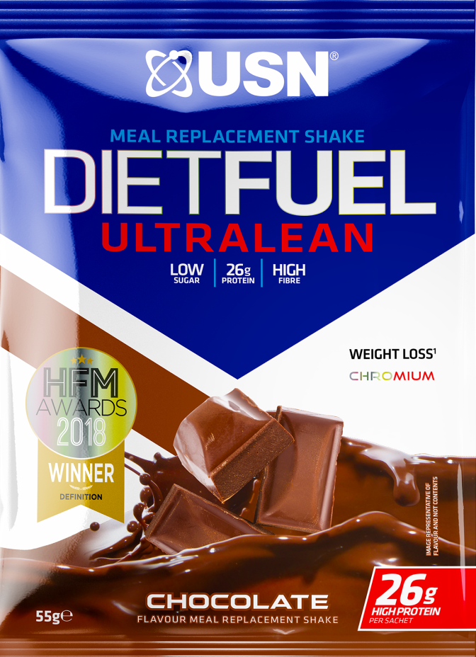 Bebida proteica en polvo USN Diet Fuel Ultralean muestra 54g